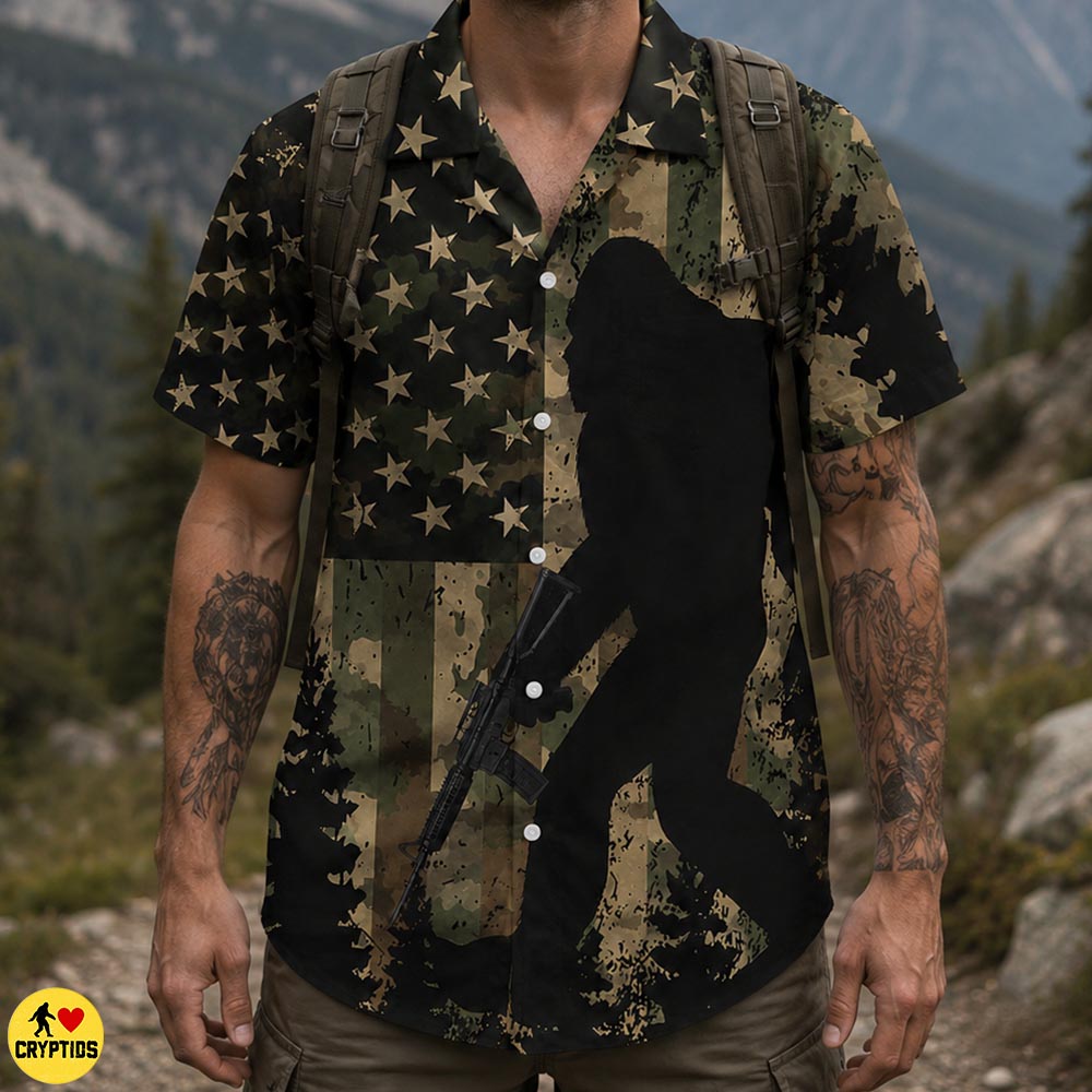 Bigfoot Rifle Owner Hawaiian Shirt – AR15 Camo American Flag Shirt 4 Bigfoot Rifle Owner Hawaiian Shirt – AR15 Camo American Flag Shirt