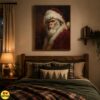 Bigfoot Santa Portrait Wall Art, Sasquatch Christmas Poster & Canvas Print 8 Bigfoot Santa Portrait Wall Art, Sasquatch