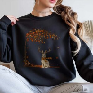 Cozy Jackalope Fall Antler Rabbit Cryptid Shirt
