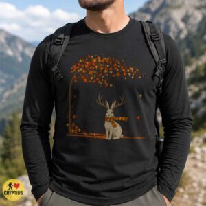 Cozy Jackalope Fall Antler Rabbit Cryptid Shirt