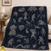 Cryptid Blanket Mythical Creatures Throw, Bigfoot,