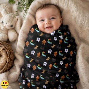 Cute Cryptid Blanket – Bigfoot, Yeti,