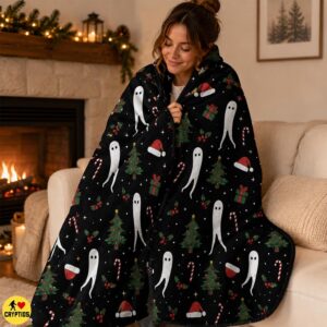 Cute Fresno Nightcrawler Christmas Blanket Colorful