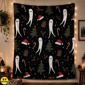 Cute Fresno Nightcrawler Christmas Blanket Colorful