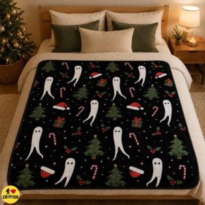 Cute Fresno Nightcrawler Christmas Blanket Colorful