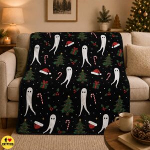 Cute Fresno Nightcrawler Christmas Blanket Colorful