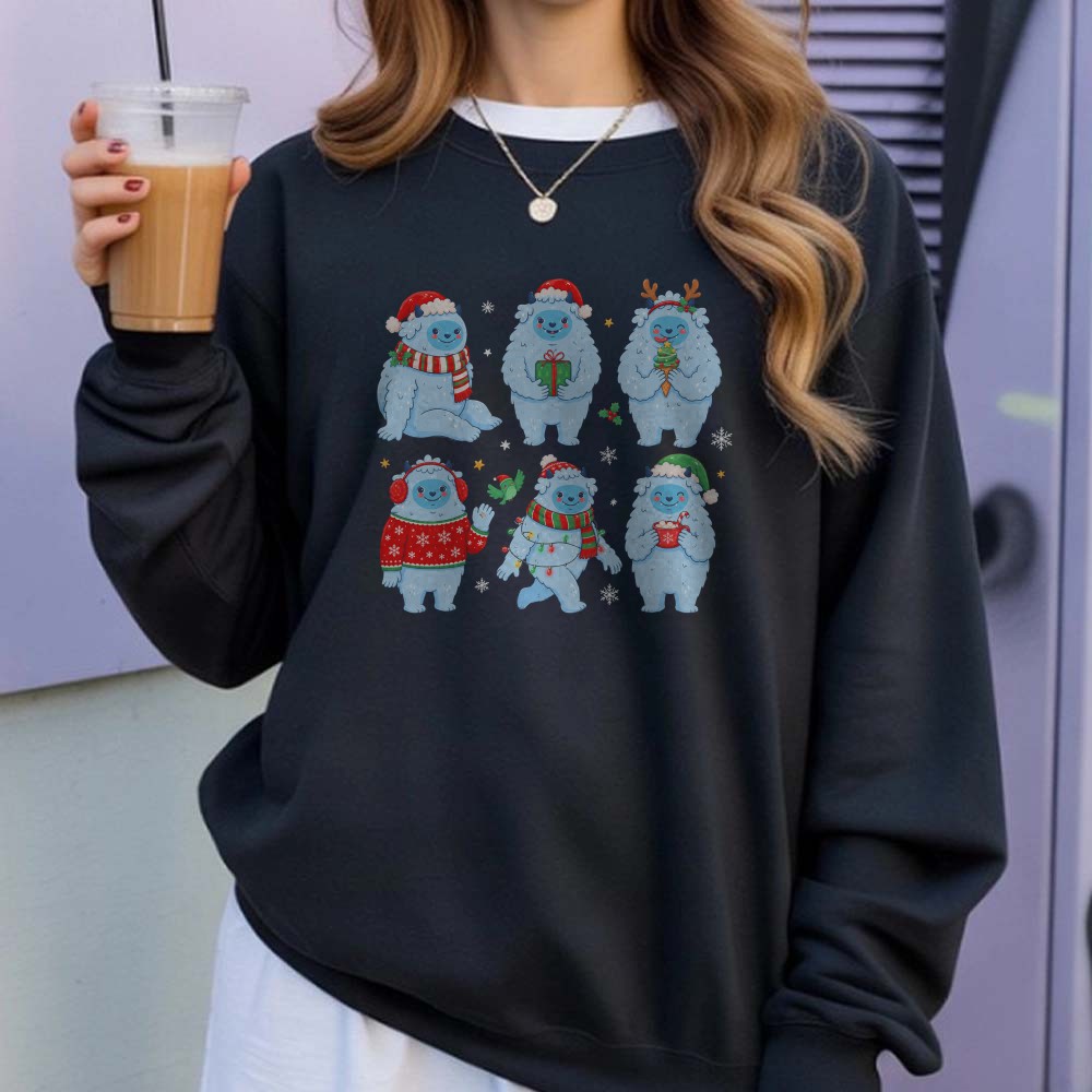 Cute Yeti Christmas Abominable Snowman T-Shirt 3 Cute Yeti Christmas Abominable Snowman Shirt