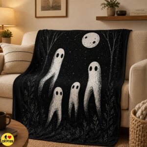 Fresno Nightcrawler Family Blanket Minimalist Black