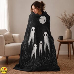 Fresno Nightcrawler Family Blanket Minimalist Black