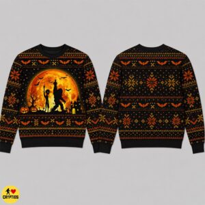 Funny Bigfoot & Alien Halloween Middle Finger Ugly Sweatshirt & Hoodie 6 Funny Bigfoot & Alien Halloween Middle