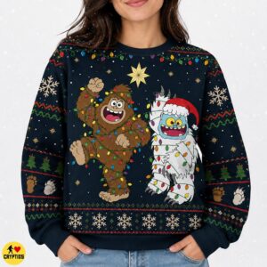 Funny Bigfoot & Yeti Ugly Christmas Sweatshirt & Hoodie 5 Funny Bigfoot & Yeti Ugly Christmas