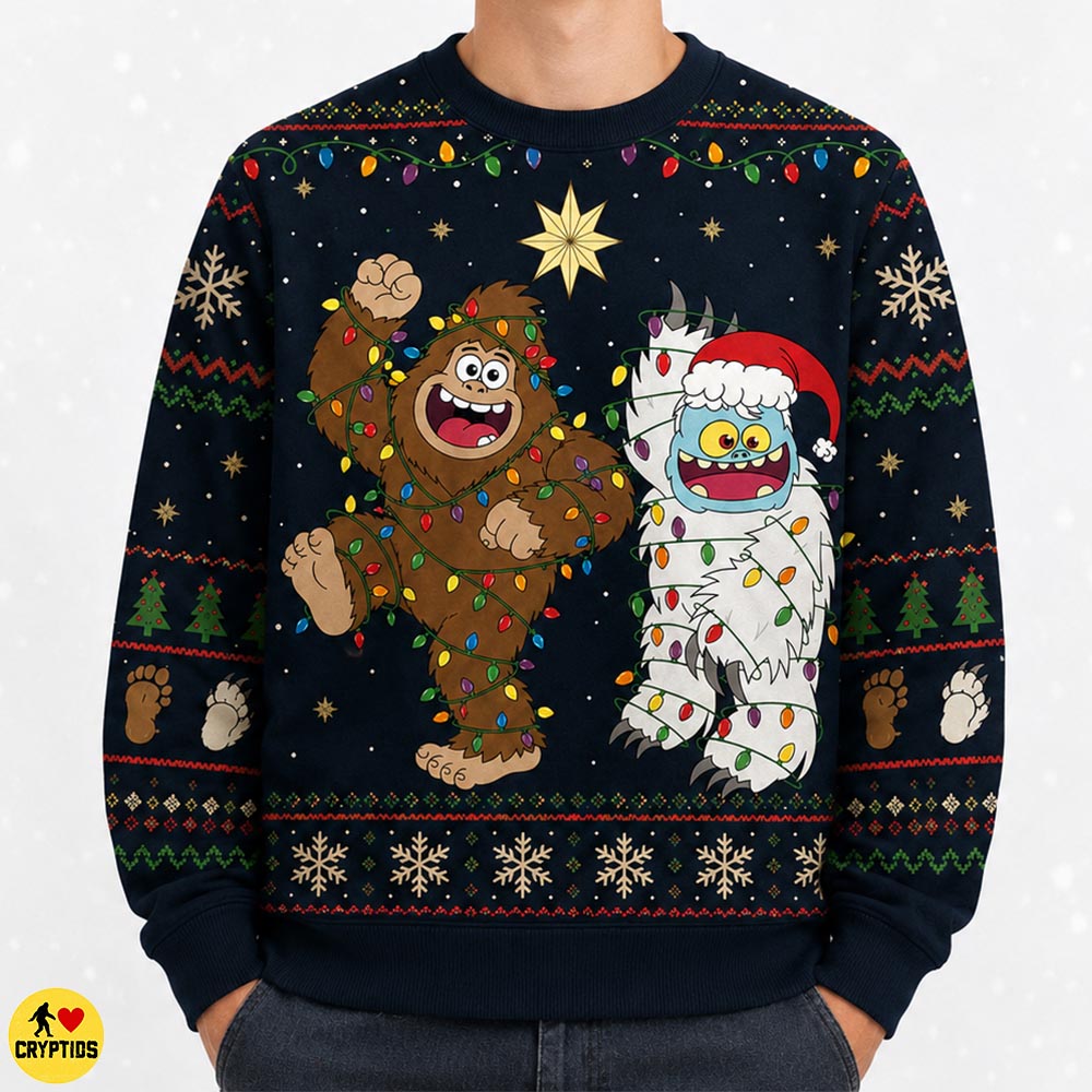 Funny Bigfoot & Yeti Ugly Christmas Sweatshirt & Hoodie 3 Funny Bigfoot & Yeti Ugly Christmas
