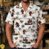 Funny Bigfoot Golf Hawaiian Shirt Gift for Golfer