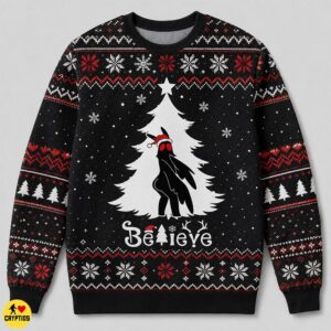 Funny Cheeky Mothman Ugly Christmas Sweatshirt
