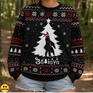 Funny Cheeky Mothman Ugly Christmas Sweatshirt