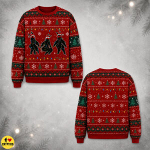 Funny Dancing Mothman Ugly Christmas Sweatshirt