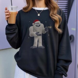 Funny Santa Yeti Cartoon Abominable Snowman Christmas T-shirt 5 Funny Santa Yeti Cartoon Abominable Snowman Christmas Shirt