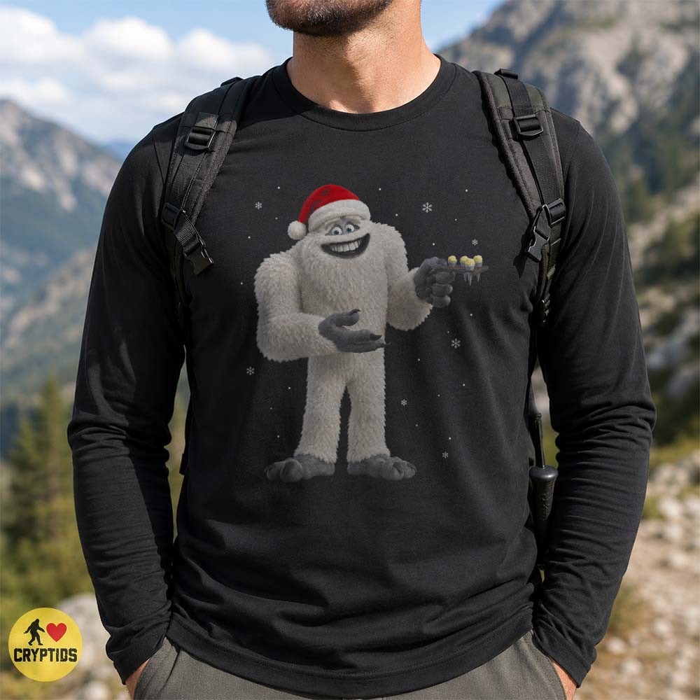 Funny Santa Yeti Cartoon Abominable Snowman Christmas T-shirt 4 Funny Santa Yeti Cartoon Abominable Snowman Christmas Shirt