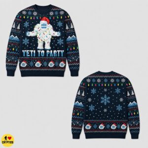 Funny Yeti to Party Ugly Christmas