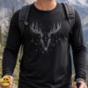 Gothic Christmas Wendigo Antler Skull T-Shirt 9 Gothic Christmas Wendigo Antler Skull Shirt