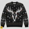 Gothic Wendigo Antlered Skull Ugly Christmas Sweatshirt & Hoodie 9 Gothic Wendigo Antlered Skull Ugly Christmas