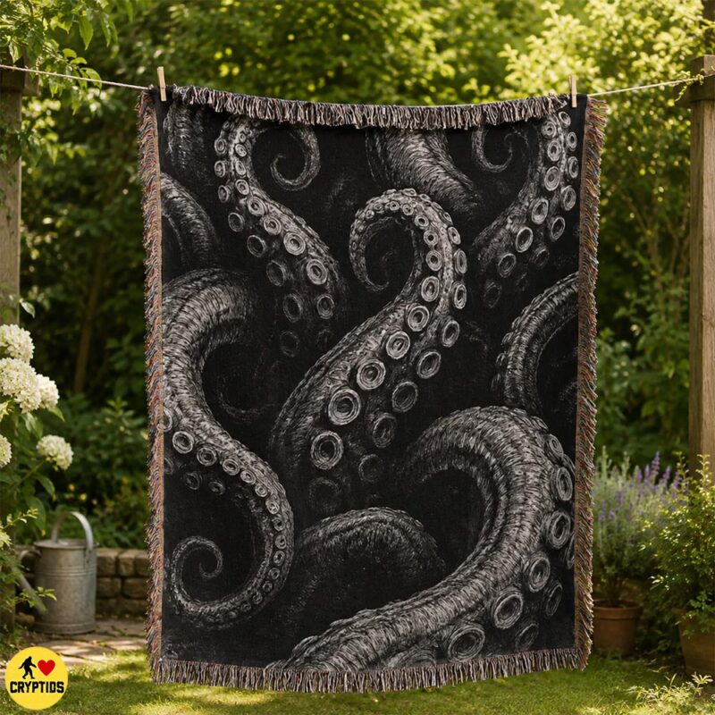 The Ultimate Kraken Gift Guide: 15+ Legendary Gifts for Sea Monster Fans 16 Kraken Blanket Eerie Black & White