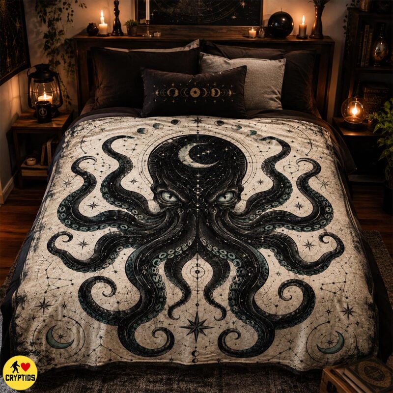 7+ Best Kraken Decor Ideas for a Legendary Sea Monster Space 10 Kraken Blanket Vintage Celestial Throw with