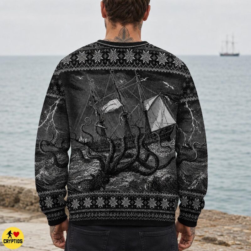 10+ Best Kraken Christmas Gifts for Sea Monster Lovers 2 Kraken Christmas Sweatshirt & Hoodie