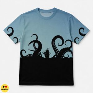Kraken Tentacle Nautical Ocean Octopus Sea Monster Shirt