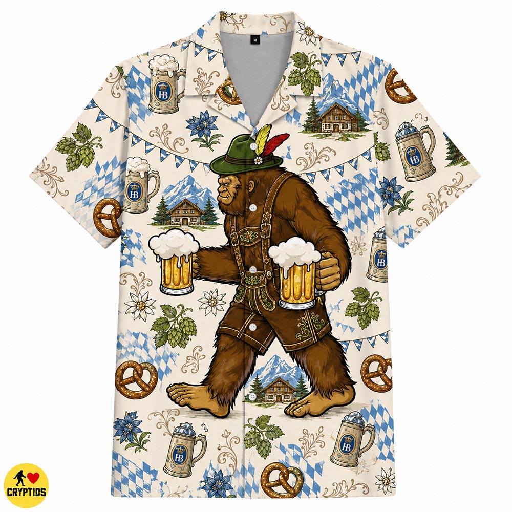 Lederhosen Beer Bigfoot Oktoberfest Bavarian Hawaiian Shirt 2 Lederhosen Beer Bigfoot Oktoberfest Bavarian Hawaiian Shirt