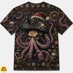 Pirate Kraken Octopus Christmas Sweatshirt