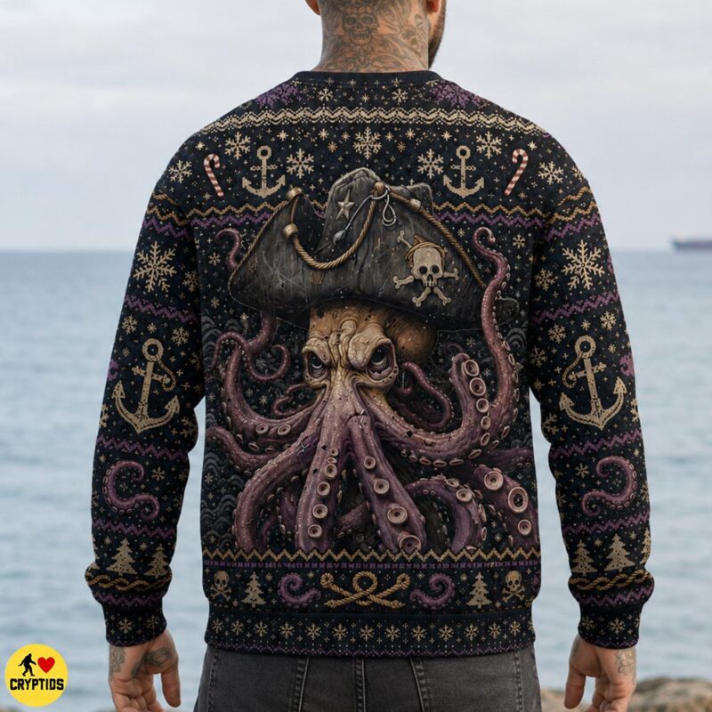 The Ultimate Kraken Gift Guide: 15+ Legendary Gifts for Sea Monster Fans 19 Pirate Kraken Octopus Christmas Sweatshirt