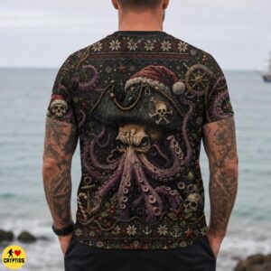 Pirate Kraken Octopus Christmas Sweatshirt