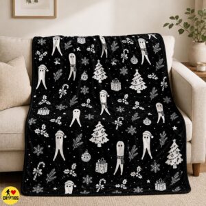 Santa Fresno Nightcrawler Christmas Blanket Cute