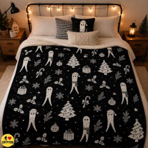 Santa Fresno Nightcrawler Christmas Blanket Cute