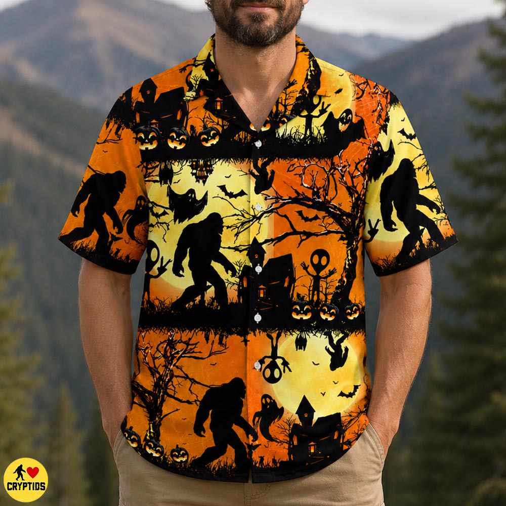 Spooky Bigfoot Halloween Hawaiian Shirt 4 Spooky Bigfoot Halloween Hawaiian Shirt