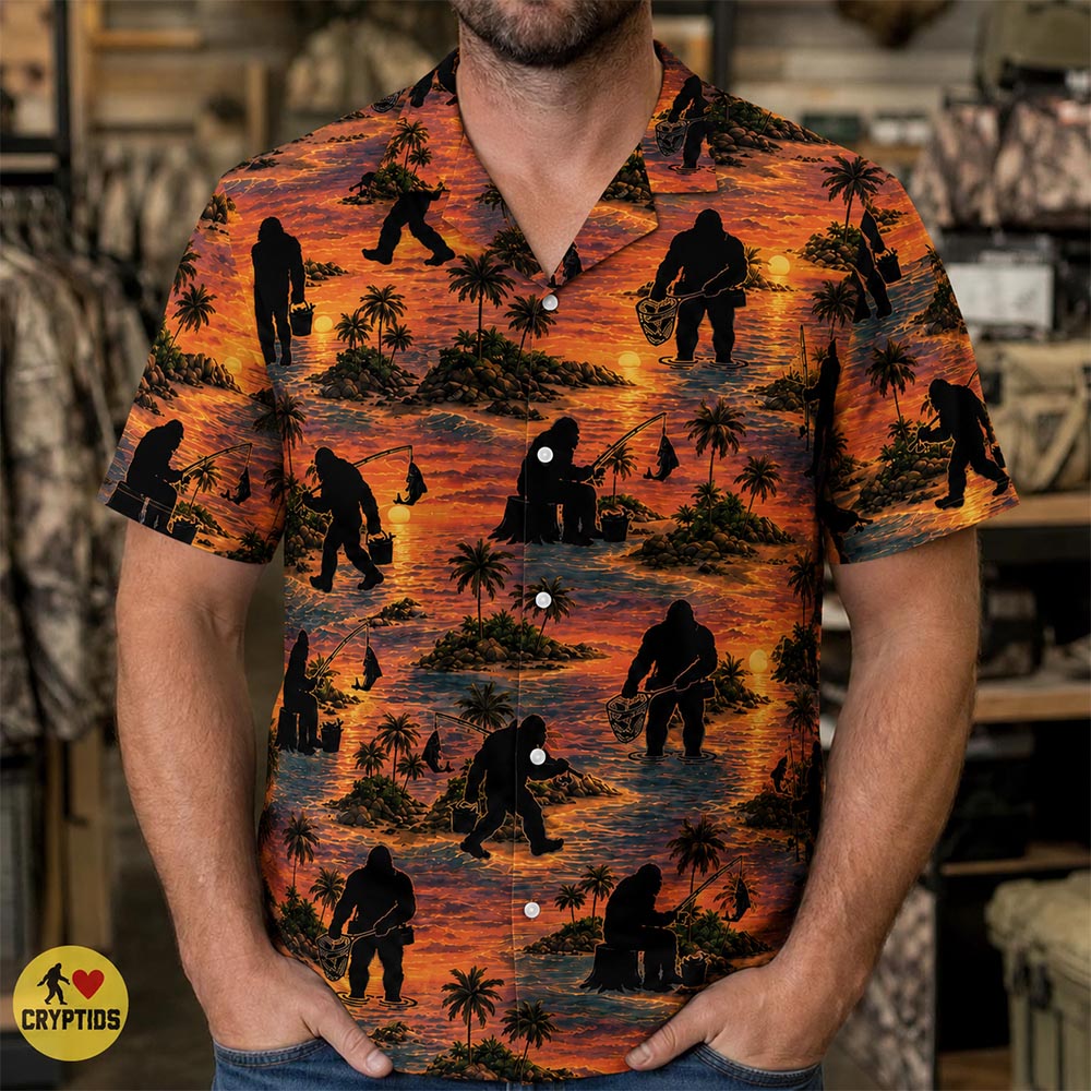 Sunset Bigfoot Fishing Hawaiian Shirt Gift for Fisherman 3 Sunset Bigfoot Fishing Hawaiian Shirt Gift for Fisherman