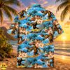 Surfing Bigfoot Hawaiian Shirt Tropical Beach with Palm Trees & Hibiscus 9 Surfing Bigfoot Hawaiian Shirt Tropical Beach with Palm Trees & Hibiscus