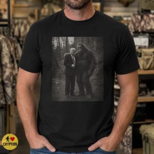 Trump Bigfoot UFO T-Shirt, Funny Photo Paranormal Conspiracy Tee 7 Trump Bigfoot UFO Shirt, Funny Photo Paranormal Conspiracy Shirt