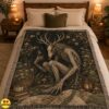 Wendigo Blanket Dark Cottagecore Throw with