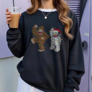 Yeti Bumble Bigfoot Christmas Lights T-Shirt Funny 5 Yeti Bumble Bigfoot Christmas Lights Shirt Funny