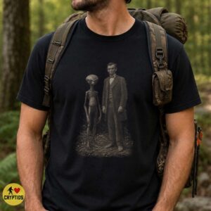 Abraham Lincoln Alien Shirt, Vintage UFO Historical Conspiracy