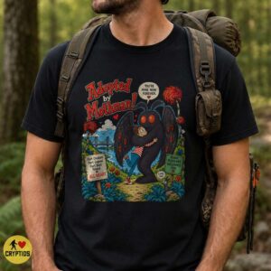 Adopted by Mothman Point Pleasant Retro Storybook T-Shirt 8 Adopted by Mothman Point Pleasant Retro Storybook Shirt