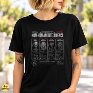 Alien Field Guide Greys Nordics Mantids Reptilians T-Shirt 5 Alien Field Guide Greys Nordics Mantids Reptilians Shirt