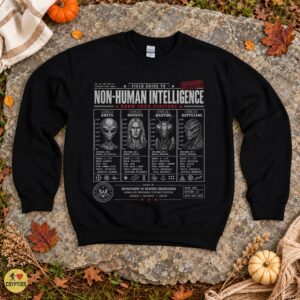Alien Field Guide Greys Nordics Mantids Reptilians T-Shirt 7 Alien Field Guide Greys Nordics Mantids Reptilians Shirt