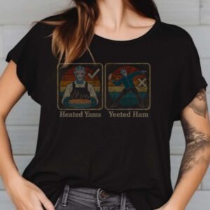 Alien Heated Yams Yeeted Ham Thanksgiving Retro 70s Shirt