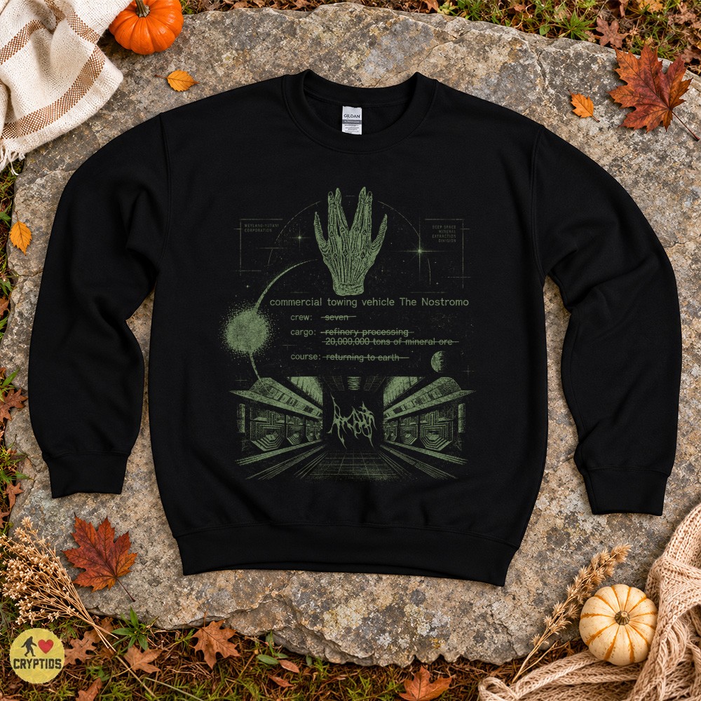 Alien Nostromo Xenomorph Spaceship Blueprint Vintage T-Shirt 4 Alien Nostromo Xenomorph Spaceship Blueprint Vintage Shirt