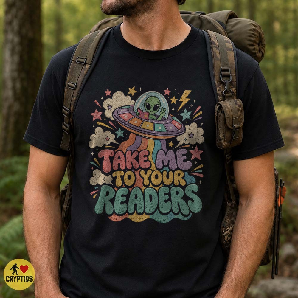 Alien Take Me To Your Readers Retro 70s Book Lover T-Shirt 4 Alien Take Me To Your Readers Retro 70s Book Lover Shirt