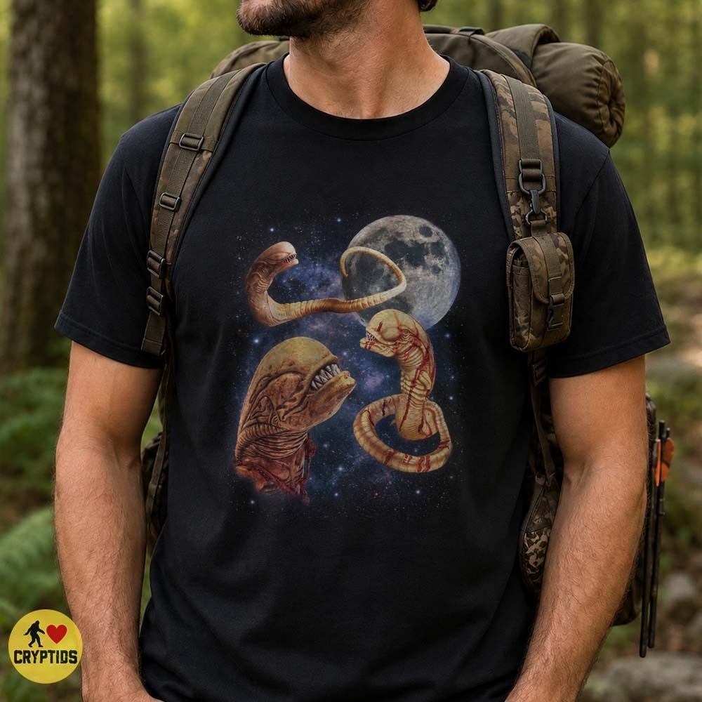 Alien Xenomorph Chestburster Sci-Fi Horror Full Moon T-Shirt 3 Alien Xenomorph Chestburster Sci-Fi Horror Full Moon Shirt