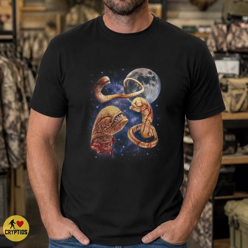 Alien Xenomorph Chestburster Sci-Fi Horror Full Moon T-Shirt 5 Alien Xenomorph Chestburster Sci-Fi Horror Full Moon Shirt